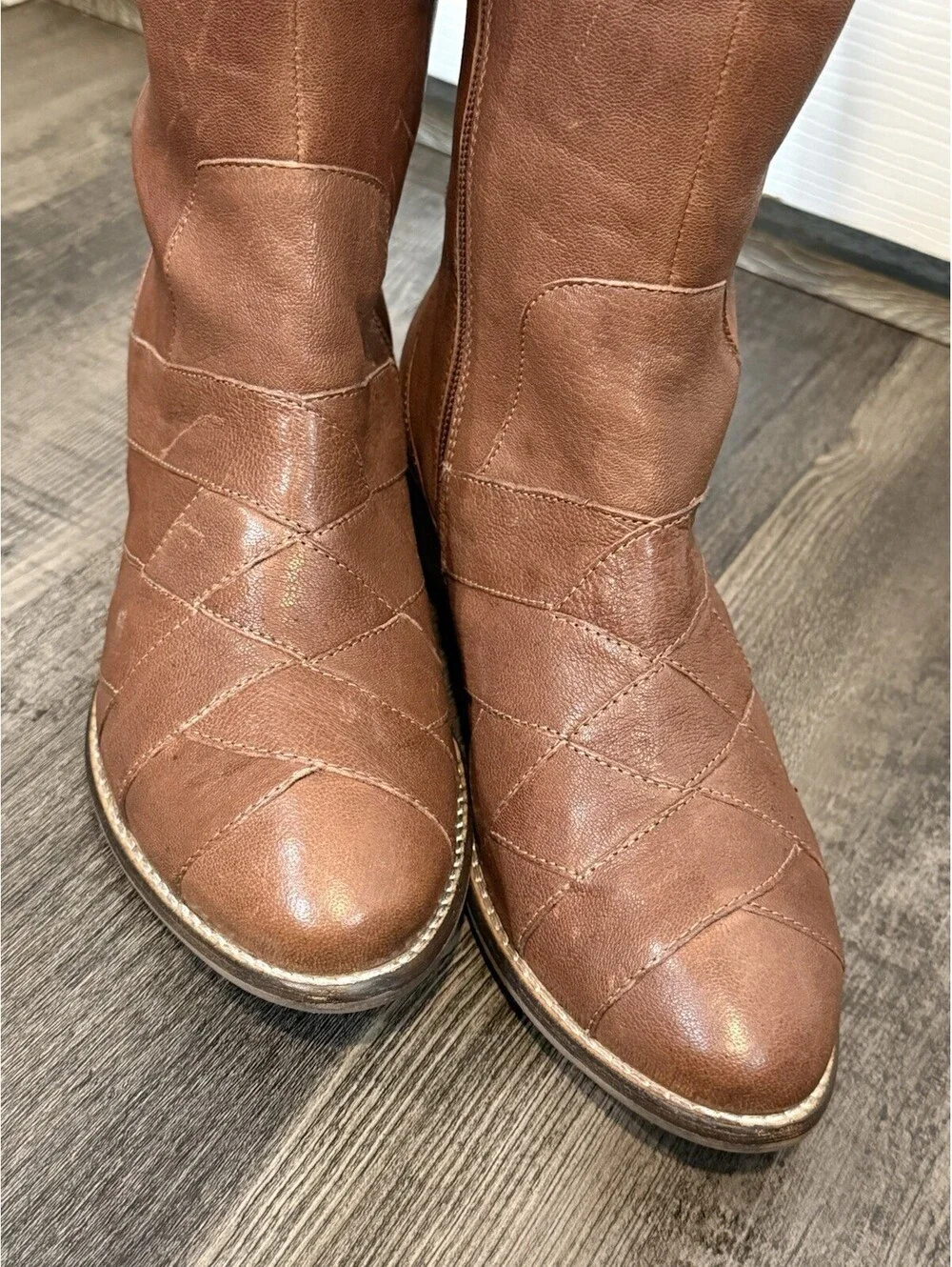 Seychelles Rally Tall Leather Brown Boot Size 7.5 Women's NWOB